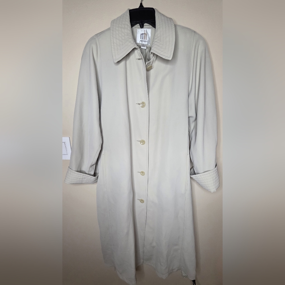 Misty Harbor Vintage Women's Trench Coat Size 12 Made In Russia